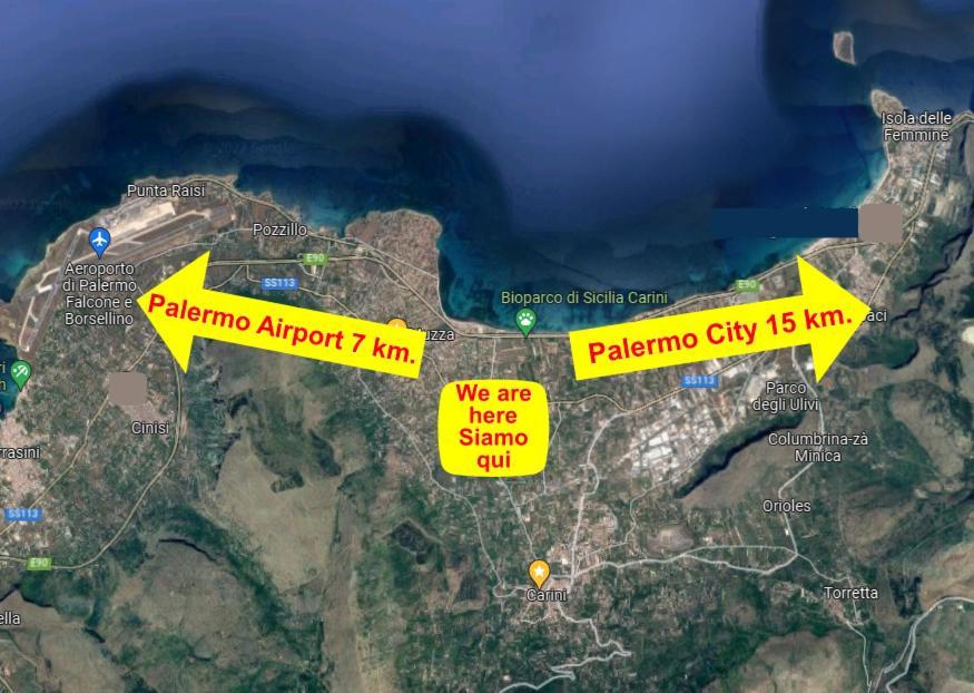 Arricampati Airport Rooms & Bringo Car Rental Carini Buitenkant foto